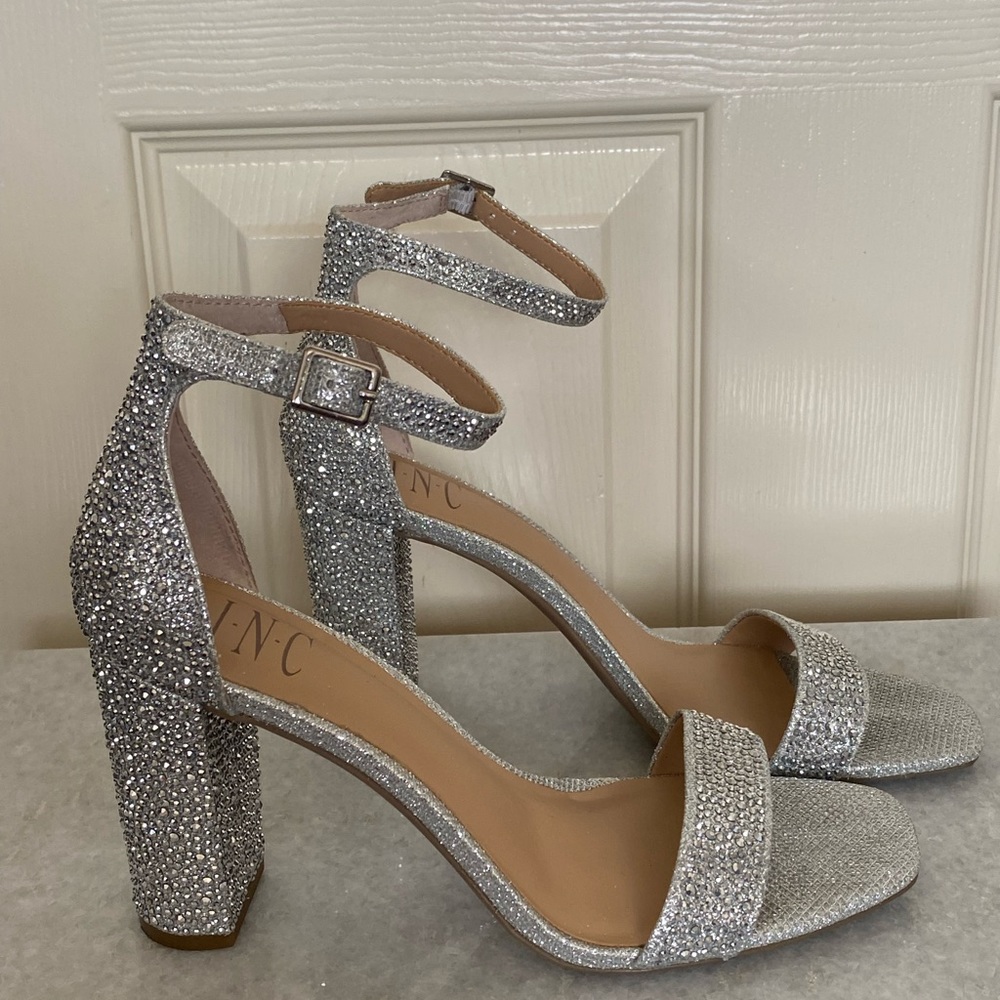 I.N.C. Rhinestone covered heels - Picture 2 of 4